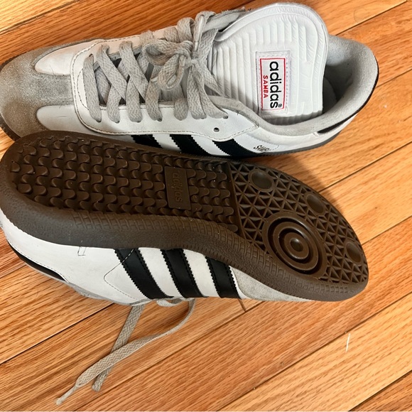 Adidas Samba Black White Gray Sneakers - Picture 2 of 3